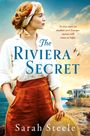"The Riviera Secret", "As war casts its shadow over Europe, secrets will come to light." Frau mit Strohhut am Meer.