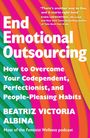 "End Emotional Outsourcing" von Beatriz Victoria Albina. Bunte diagonale Streifen in Grün, Pink, Orange, Gelb.