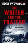 Titel: "The Writer and The Traitor", Robert Verkaik. Thema: Graham Greene, Kim Philby. Eine Schreibmaschine und Fotos.