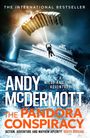"The International Bestseller", "Andy McDermott", "The Pandora Conspiracy". Fallschirmspringer vor einem gekenterten Schiff im Sturm.