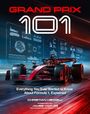 "GRAND PRIX 101", ein Formel-1-Auto vor technischen Diagrammen, Text: "Everything You Ever Wanted to Know About Formula 1, Explained".