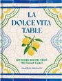 Text: "La Dolce Vita Table. Sun-kissed Recipes from the Italian Coast. Francesca Versolatto." Mosaikdesign mit Zitronen.
