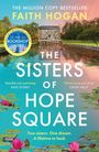 "The Sisters of Hope Square" steht über einer Landschaft mit Meer, Felsen und zwei Menschen, die aus einem offenen Fenster schauen.