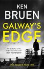 Text: "KEN BRUEN GALWAY'S EDGE", "The Godfather of the modern irish crime novel", "JACK TAYLOR'S FINAL CASE". Eine Silhouette auf einer Treppe am Meer.