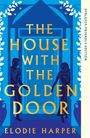 "The House with the Golden Door" und "Dyslexia-Friendly Edition". Darstellung: Zwei Figuren vor einer goldenen Tür.