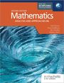 "SECOND EDITION Mathematics ANALYSIS AND APPROACHES HL" neben einem stilisierten Wasserstrudel, Logos oben und unten.