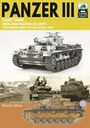 "Panzer III", "Light Tank", "Heer and Waffen-SS Units" sind prominent oben. Zeigt einen historischen Panzer und Fotos.