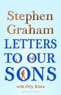 „Stephen Graham: Letters to Our Sons with Orly Klein“ in großen Buchstaben, darunter kleine Figuren.