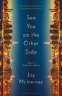 „See You on the Other Side“ von Jay McInerney, Skyline einer Stadt spiegelt sich im Wasser bei Dämmerung.