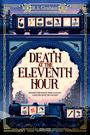"DEATH AT THE ELEVENTH HOUR. COVER TO BE REVEALED. COMING JANUARY 2027". Blaue Fläche mit goldenen Verzierungen.