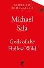 Oben steht "COVER TO BE REVEALED". Darunter "Michael Sala", "Gods of the Hollow Wild". Roter Hintergrund. TOR-Logo.
