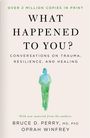 „OVER 2 MILLION COPIES IN PRINT”. Titel: „What Happened to You?”. Autor: Bruce D. Perry und Oprah Winfrey. Aquarellfigur.