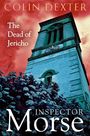 **The Dead of Jericho** und **Inspector Morse**. Im Hintergrund ein großer Turm vor rotem Himmel, umgeben von Pflanzen.