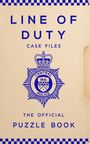 "Line of Duty Case Files. Central Police. The Official Puzzle Book." Blaues Polizei-Logo auf beigem Hintergrund mit Karomuster.