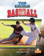 „TOP HIGH SCHOOL SPORTS BASEBALL“. Zwei Baseballspieler beim Sliden auf dem Spielfeld. Unten: Thomas Kingsley Troupe. Branches-Logo.