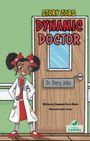 "Story Jobs: Dynamic Doctor", "Dr. Story Jobs". Ein Mädchen in Arztkittel steht lächelnd vor einer Tür. Buchcover.