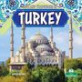 Oben "Life and Traditions in Turkey". Unten "Arthur Yazdani". Illustration einer Moschee mit Minaretten.