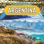 „Life and Traditions in ARGENTINA.“ Eine große Eislandschaft mit Besuchern auf Holzstegen im Vordergrund.