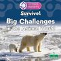 "Survive! Big Challenges in the Animal World" von Sheila Yazdani. Zwei Eisbären auf einem Eisfeld. Science Concepts Logo oben.