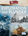 "Exploration and Plunder: Everest, the Arctic, Modern Pirates". Bilder von Bergen, einer Zeltgruppe und einem rostigen Schiff.