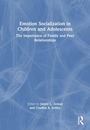 Text: "Emotion Socialization in Children and Adolescents", "The Importance of Family and Peer Relationships". Blaues Hintergrundbild.