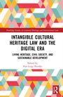Titel: "Intangible Cultural Heritage Law and the Digital Era". Herausgegeben von Pier Luigi Petrillo. Bunte geometrische Muster.