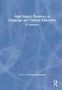 „High Impact Practices in Language and Culture Education: A Casebook, Edited by Kazumi Matsumoto.“ Abstrakte blaue Grafik.