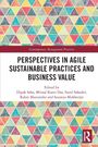 „Perspectives in Agile Sustainable Practices and Business Value“; Bunte Dreiecke im Hintergrund; Routledge-Logo.