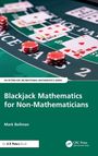 „Blackjack Mathematics for Non-Mathematicians“ von Mark Bollman, zeigt Spielchips und Karten auf einem grünen Tisch.