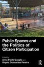 Titel: "Public Spaces and the Politics of Citizen Participation". Menschen auf einer überdachten Fläche mit Graffiti.