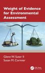 „Weight of Evidence for Environmental Assessment“ oben. Eine Waage mit Industrieanlagen links und Bäumen rechts. Autoren: Glenn W. Suter II, Susan M. Cormier.