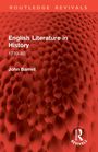 "English Literature in History 1730–80. John Barrell. Rote Struktur mit runden, gewölbten Formen. Logo mit Kopfprofil."