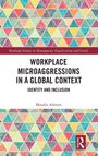 Buchtitel: "Workplace Microaggressions in a Global Context". Herausgeber: "Routledge". Hintergrund mit buntem Dreiecksmuster.