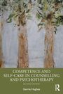 Titel: "COMPETENCE AND SELF-CARE IN COUNSELLING AND PSYCHOTHERAPY", Autor: Gerrie Hughes. Illustration mit zwei Bäumen.