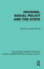 Titel: "HOUSING, SOCIAL POLICY AND THE STATE". Editor: Joseph Melling. Unten: "ROUTLEDGE LIBRARY EDITIONS: SOCIAL ADMINISTRATION & SOCIAL POLICY". Rechts unten ist ein Logo. Der Hintergrund ist türkis.
