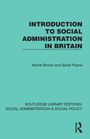 Titel: "Introduction to Social Administration in Britain". Autoren: Muriel Brown, Sarah Payne. Zeichen: Routledge-Logo. Hintergrund: Hellblau.