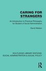 „CARING FOR STRANGERS“ oben, „David Watson“ Mitte rechts, schlichtes türkisfarbenes Design mit Routledge-Logo.