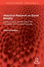 "Historical Research on Social Mobility" von Hartmut Kaelble. Roter, wabenartiger Hintergrund, Logo unten rechts.