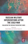 Titel: "Russian Military Interventions After the Cold War". Buntes, abstraktes Muster in Blau- und Rottönen, Logo unten rechts.