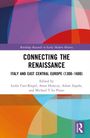 Text: "Connecting the Renaissance: Italy and East Central Europe (1300–1600)" von Leslie Carr-Riegel u.a. Buntes geometrisches Muster.