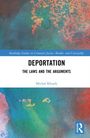 Titel: "DEPORTATION: THE LAWS AND THE ARGUMENTS". Autor: Michal Kłusek. Hintergrund: abstrakt, bunte Flecken.
