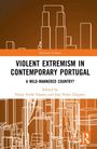 Text: "Violent Extremism in Contemporary Portugal: A Mild-Mannered Country?". Stilisiert: Stadt-Skizze in Braun.
