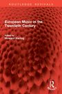 "European Music in the Twentieth Century", bearbeitet von Howard Hartog. Hintergrund in roten Wabenstrukturen.