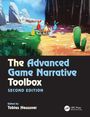 "The Advanced Game Narrative Toolbox, Second Edition" zeigt bunte Hasen um ein Lagerfeuer; im Hintergrund Wälder.