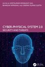 "Cyber-Physical System 2.0: Security and Threats", rote Schrift, Netzwerk-Gesicht und Schaltkreis-Hintergrund in Blau.