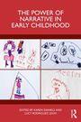 "The Power of Narrative in Early Childhood" oben. Kinderzeichnungen in vier Feldern darunter.