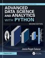 "ADVANCED DATA SCIENCE AND ANALYTICS WITH PYTHON". Illustration: Bücher und ein neuronales Netz.