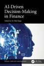 "AI-Driven Decision-Making in Finance" von Dr. Bilal Bagis. Illustration: Menschliches Profil mit digitalen Elementen.