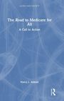 Text: "AGING AND SOCIETY" und "The Road to Medicare for All: A Call to Action" von Nancy J. Altman. Blauer Hintergrund.