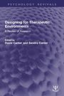 Buchtitel: "Designing for Therapeutic Environments: A Review of Research". Herausgeber: David und Sandra Canter. Blaues Muster.